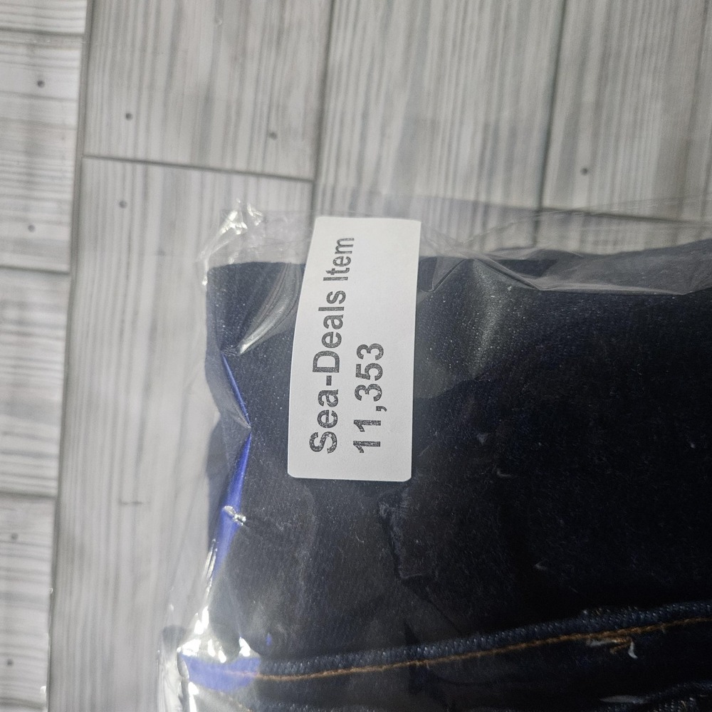 Wrangler Jeans Mens 40x30 Blue Denim Straight‎ Leg Western 94751R Leather Patch - Picture 8 of 8